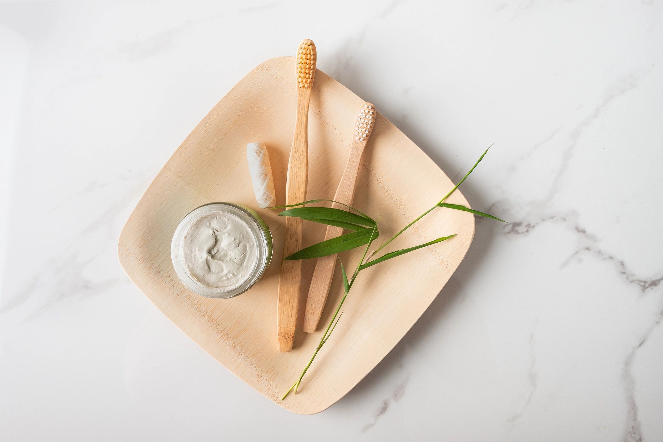 Bamboo toothbrushes and sustainable packaging