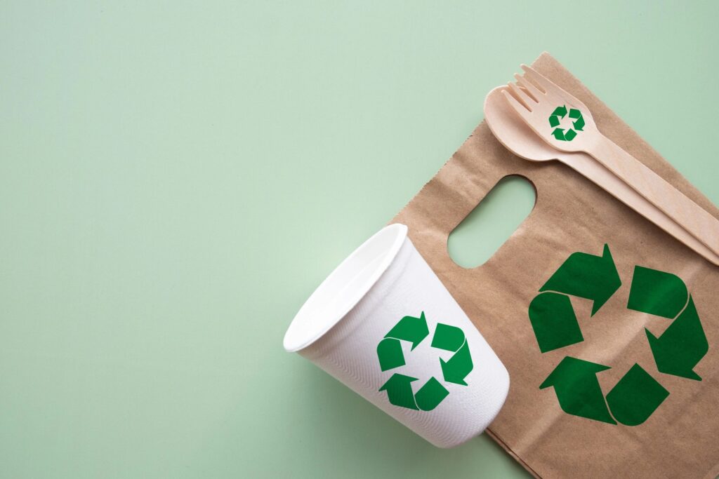 Zero Waste Concept: Eco-Friendly and Biodegradable Food Packaging